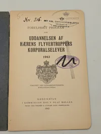 Dansk Militær Uddannelsesprogram 1943 - Hærens Flyvertropper