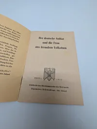 Wehrmacht Richthefte 1943: Der Deutsche Soldat und die Frau aus fremdem Volkstum