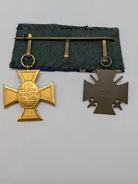 Tysk Medaljegruppe med Æreskorset 1914-1918 og Polititjenestekors