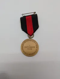 Tysk Sudetenland-medalje (1. oktober 1938) med bånd