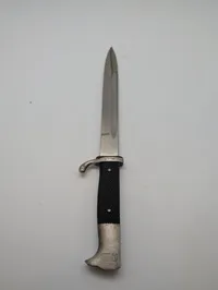 Tysk WWII Etset Eksercerbajonet med Skede