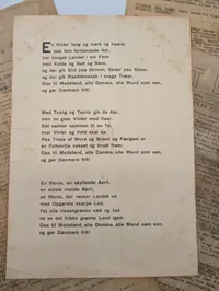 Danish WWII Resistance Newspapers and Fred Frihed Propaganda Flyer