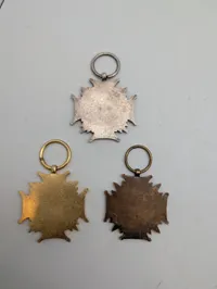 Sæt med tre polske PRL Fortjenstkors (Guld, Sølv og Bronze)
