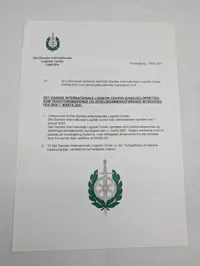Det Danske Internationale Logistik Center (DANILOG) emblemer og dokumenter