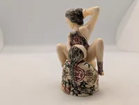 Antik JAPANESE HAND CARVED EROTIC NETSUKE FIGURES EDO / MEIJI PERIODE
