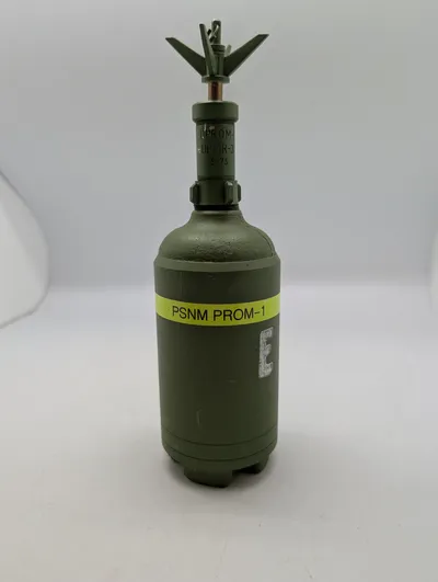 Jugoslavisk PSNM PROM-1 Øvelsesmine med UPROM-1 Brandrør