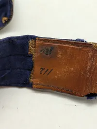 Tysk WW1  officersbælte med forgyldt spænde,  monogram