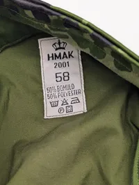 Militær kasket i M/84 camouflage mønster