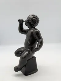 Just Andersen Disko Metal Figur, Drikkende Barn D2170