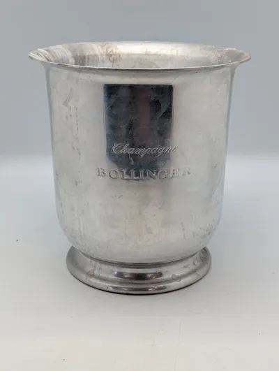 Bollinger Champagne Køler i Sølvplet