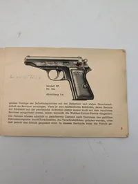 WW2  Walther Polizei-Pistolen Modeller PP og PPK Instruktionsmanual