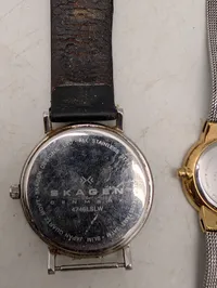 Samling af seks Skagen Denmark armbåndsure