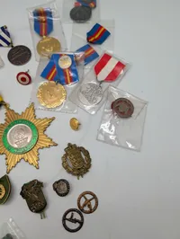 Collection of European Military and Commemorative Medals and Badges