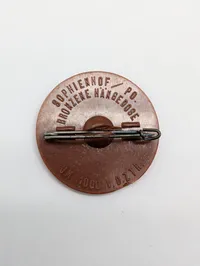 German WHW Sophienhof Bronzene Hängedose Bakelite Pin