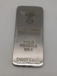 Deutsche Reichsbank 1 Kilo Feingold replika bar