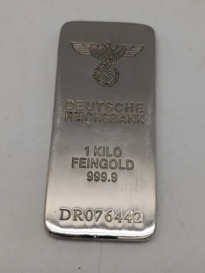 Deutsche Reichsbank 1 Kilo Feingold replika bar