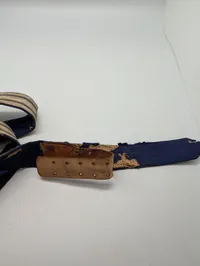 Tysk WW1  officersbælte med forgyldt spænde,  monogram