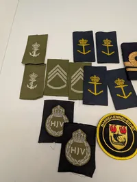 Samling af Danske Marinehjemmeværnet Distinktioner og Emblemer