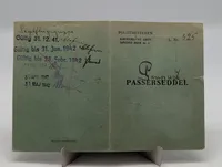 Dansk Passerseddel fra 1941 til Værløse Flyveplads, Harald Hansen