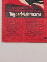 WHW Tag der Wehrmacht 1942/43 Miniaturehæfte - Otto Lancelle