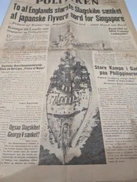Politiken Avisforside fra 11. december 1941