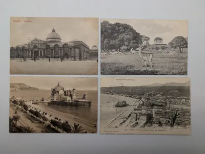 Set of Four Early 20th Century European Topographical Postcards