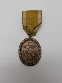 Tysk Westwall-medalje (Deutsches Schutzwall-Ehrenzeichen) med bånd