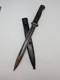 Tysk Mauser K98 Bajonet med metalskede nummerens 
