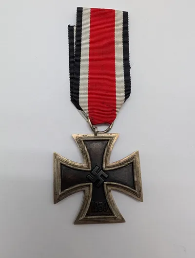 Tysk Jernkors af 2. klasse (EK2) fra 1939 med originalt bånd