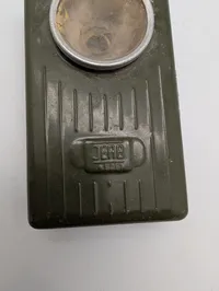 Vintage JEAB Sweden Military Style Pocket Flashlight with Leather Strap