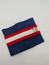 Dansk modstandsbevægelse armbind med rigsvåben, ukendt type 