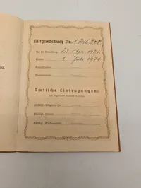 Tysk Personalausweis fra 1934, Nationalsozialistische Volkswohlfahrt