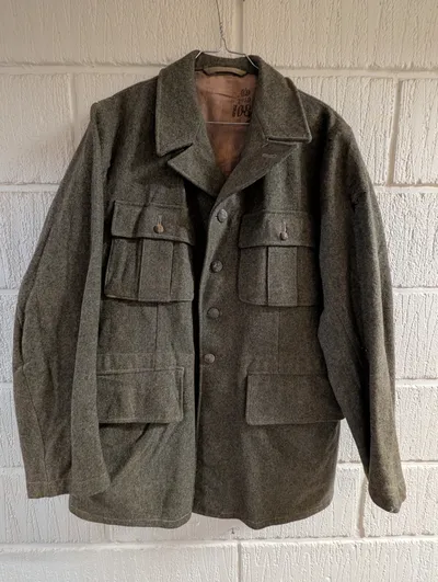 Svensk M/1939 Militær Uldjakke, dateret 1940