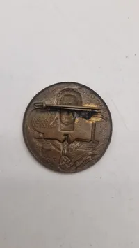 1934 German Tag der Arbeit Labor Day Badge - Hammer, Sickle, Eagle Motif