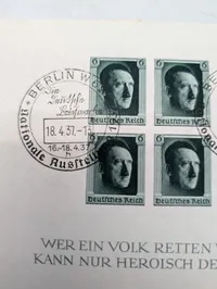 Tyskland 1937 Adolf Hitler Souvenirark Michel Block 7