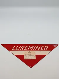 HMAK Dansk Militær Lureminer Advarselsskilt fra 1971, metal