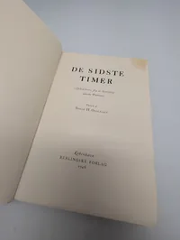 De Sidste Timer: Afskedsbreve fra de henrettede danske Patrioter, 1946