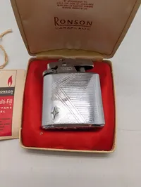 Vintage Ronson Varaflame Butan-Lighter i Original Æske