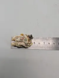 Japansk Shunga Netsuke af Ben med Erotisk Motiv