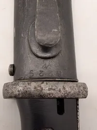 Tysk Mauser K98 Bajonet S84/98 med tilhørende metalskede, nummerens 