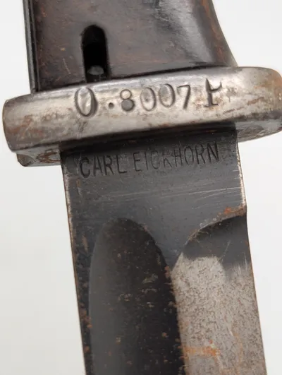 Carl Eickhorn Tysk Bajonet med Serienummer 8007 Ostsee 
