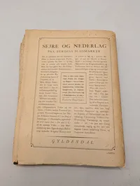 Arvid Eriksson, Sejre og Nederlag paa Evropas Slagmarker, Gyldendal