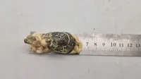 Antik JAPANESE HAND CARVED EROTIC NETSUKE FIGURES EDO / MEIJI PERIODE 