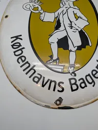 Københavns Bagerlaug Emaljeskilt med Logo