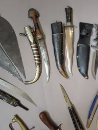 Collection of Antique and Modern Edged Weapons and Knives