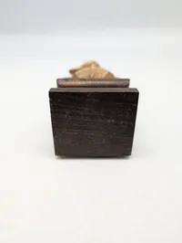 Napoleon Bonaparte buste i messing på træfod