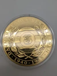 Danmark under Besættelsen 1940-1945 Guld-belagt Mindemedalje