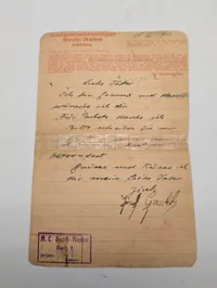 Gross-Rosen koncentrationslejr postkort fra 1943