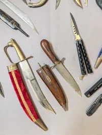 Collection of Antique and Modern Edged Weapons and Knives