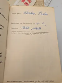 Samling af danske dokumenter fra 1940'erne og 1950'erne